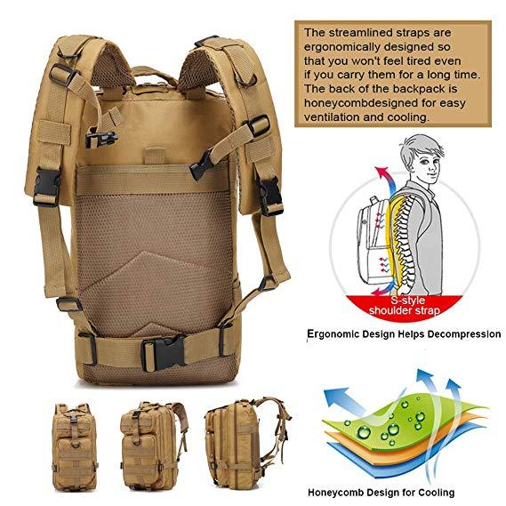 Lightweight Shoeslazza Backpack Packable 24 Military Backpack