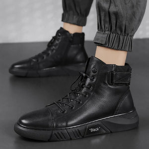 Men's Fashion Platform Casual Ankle Boots