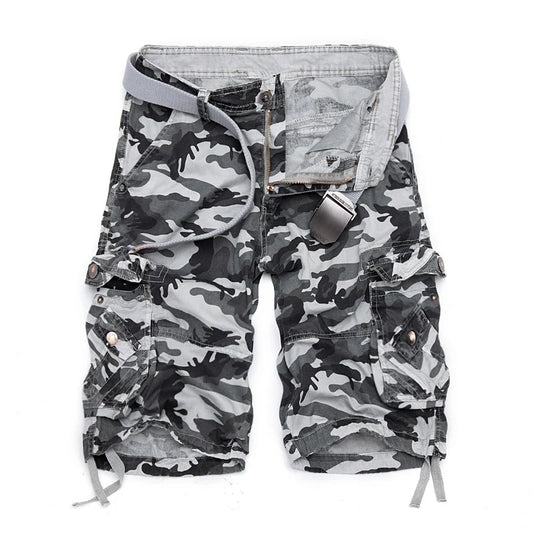 Shoeslazza Men's outdoor camouflage cargo shorts