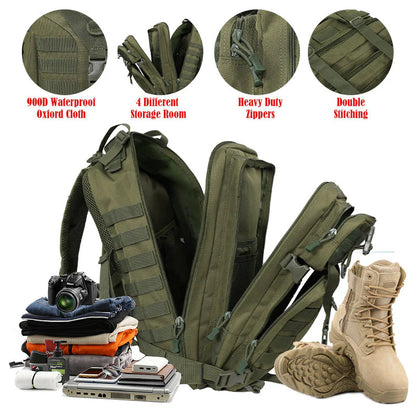 TWS 3 Day Military Shoeslazza Backpack