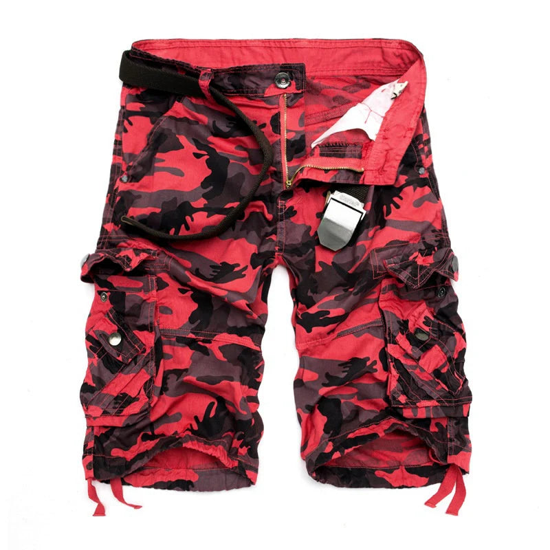 Shoeslazza Men's outdoor camouflage cargo shorts