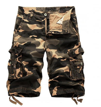 Shoeslazza Men's outdoor camouflage cargo shorts