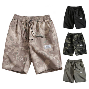 Camouflage Quick Dry Drawstring Casual Shorts