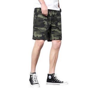 Camouflage Quick Dry Drawstring Casual Shorts