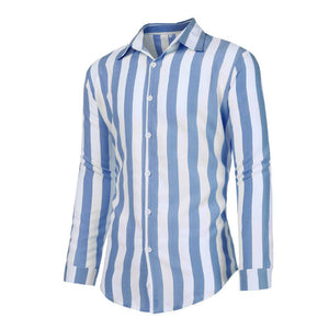 Men's Striped Long Sleeve Shirt