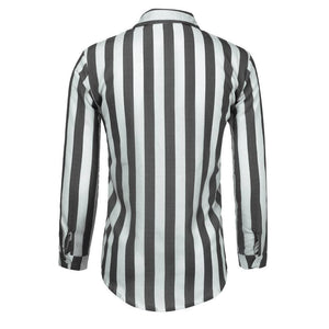 Men's Striped Long Sleeve Shirt