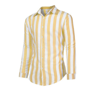 Men's Striped Long Sleeve Shirt