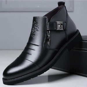 (Christmas pre-sale)Men Hand Embossed Zipper Martin Boots