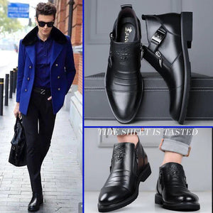 (Christmas pre-sale)Men Hand Embossed Zipper Martin Boots