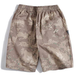 Camouflage Quick Dry Drawstring Casual Shorts