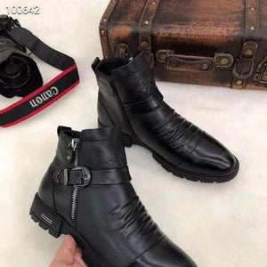 (Christmas pre-sale)Men Hand Embossed Zipper Martin Boots