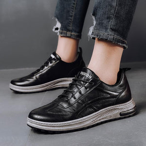 Autumn Men's Leather Shoes Dress Lace-up Shoes