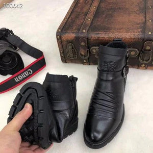 (Christmas pre-sale)Men Hand Embossed Zipper Martin Boots