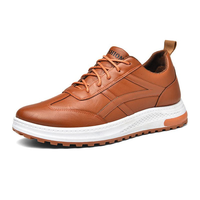 Autumn Men's Leather Shoes Dress Lace-up Shoes