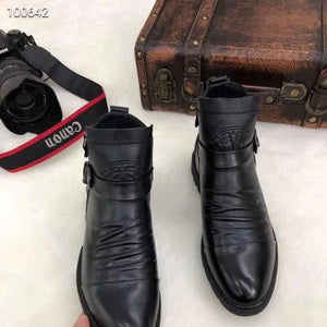 (Christmas pre-sale)Men Hand Embossed Zipper Martin Boots