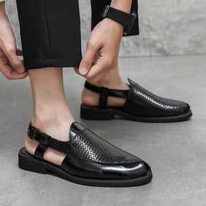 New Men's Fashion Leather Sandals