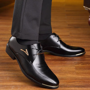 New Men's Classic patent Leather Suits Shoes