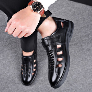 New Men's Busines Genuine Leather Sandals