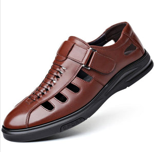 New Men's Busines Genuine Leather Sandals