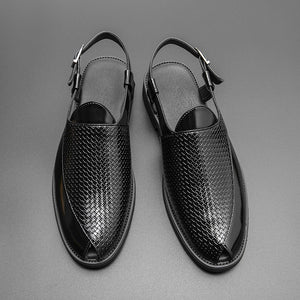 New Men's Fashion Leather Sandals