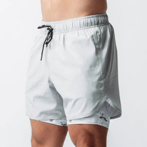 Double layer Jogger Bermuda Shorts