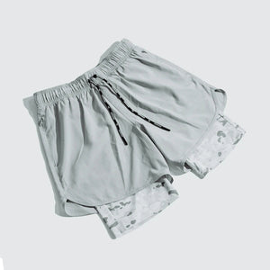 Double layer Jogger Bermuda Shorts