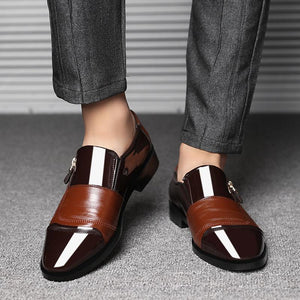 Men Large Size Business Leather Shoes Dress Pointed Shoes