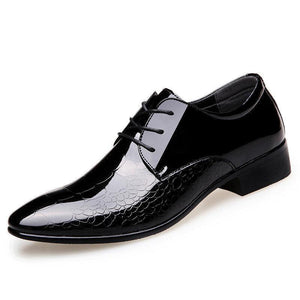 Men Business Microfiber Leather Non Slip Casual Formal Dress Shoes