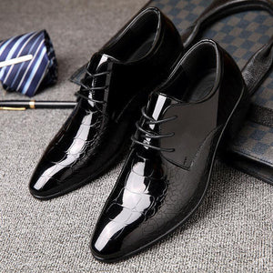 Men Business Microfiber Leather Non Slip Casual Formal Dress Shoes