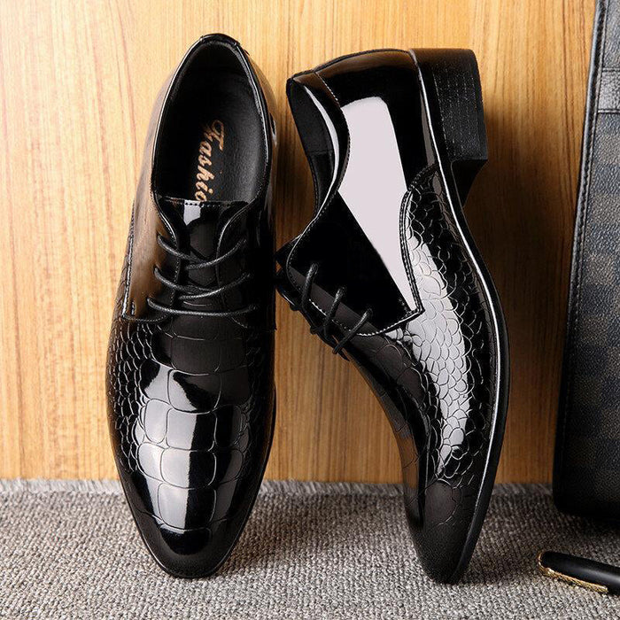 Men Business Microfiber Leather Non Slip Casual Formal Dress Shoes