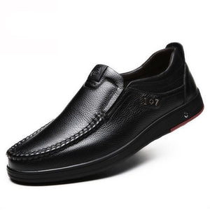 🔥Hot Sale🎁--50% OFF 🎉 Mens Genuine Leather Soft Insole Casual Business Slip On Loafers