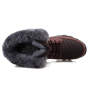 Quality Waterproof With Fur Snow Boots