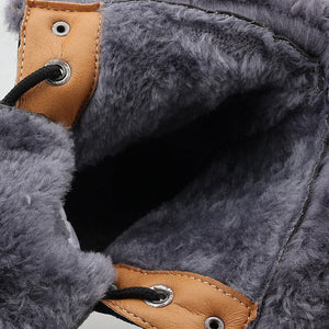 Quality Waterproof With Fur Snow Boots