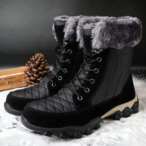 Quality Waterproof With Fur Snow Boots