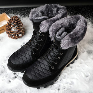 Quality Waterproof With Fur Snow Boots