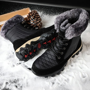 Quality Waterproof With Fur Snow Boots