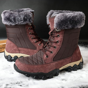 Quality Waterproof With Fur Snow Boots