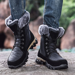 Quality Waterproof With Fur Snow Boots