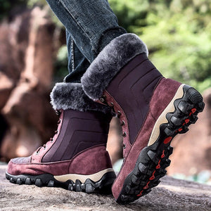 Quality Waterproof With Fur Snow Boots