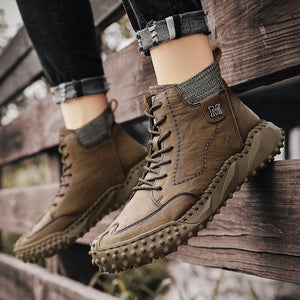 Men's Fashion Leather Warm Outdoor Boots