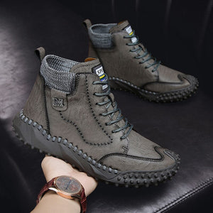 Men's Fashion Leather Warm Outdoor Boots