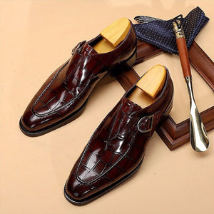 Men's Designer Classic Pattern Business Flat Shoes