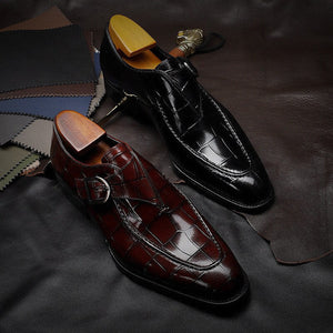 Men's Designer Classic Pattern Business Flat Shoes