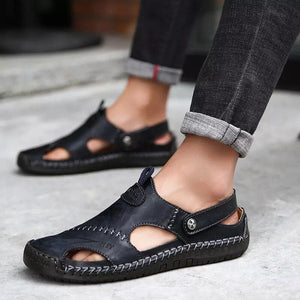 Men Classic Roman Leather Sandals