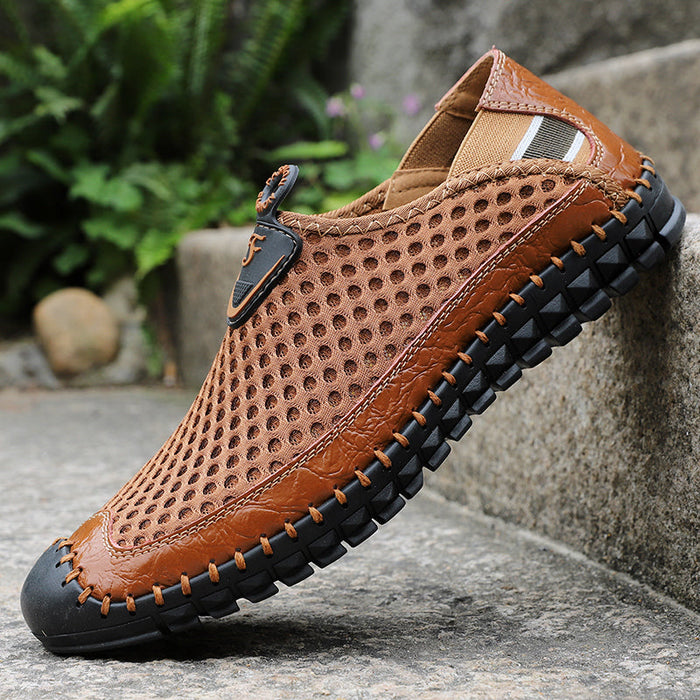 Men's Summer Outdoor Mesh Slip On Loafers