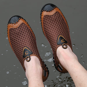 Men's Summer Outdoor Mesh Slip On Loafers