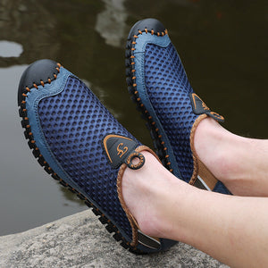 Men's Summer Outdoor Mesh Slip On Loafers